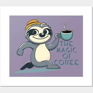 Sloth's Boost: Coffee Magic Posters and Art